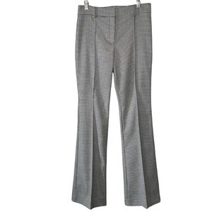 Veronica Beard Women's Black and White Houndstooth Hibiscus Dress Pants- Size 8